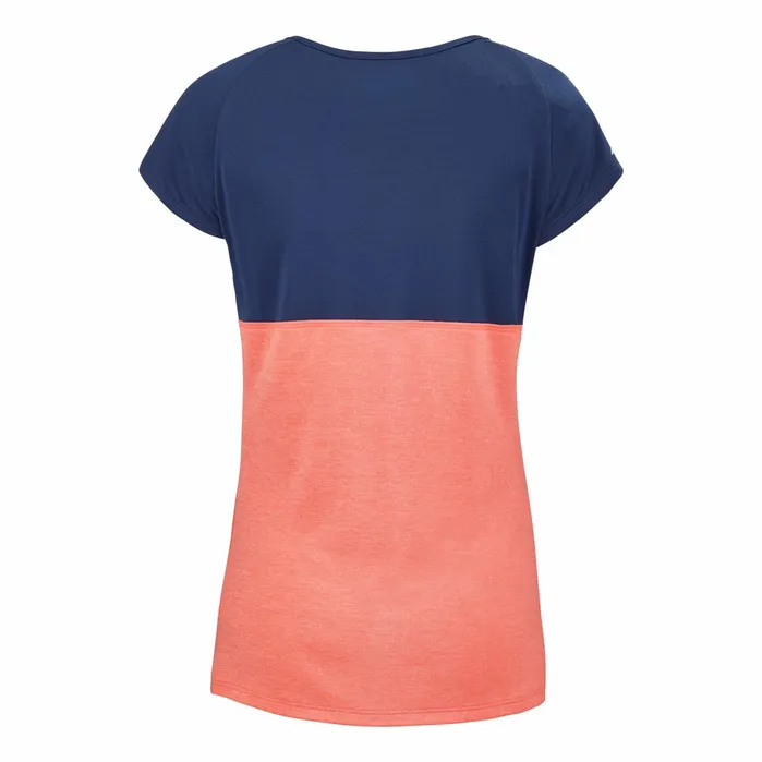 Women Tops Babolat Play Cap Sleeve Top Orangedark Blue