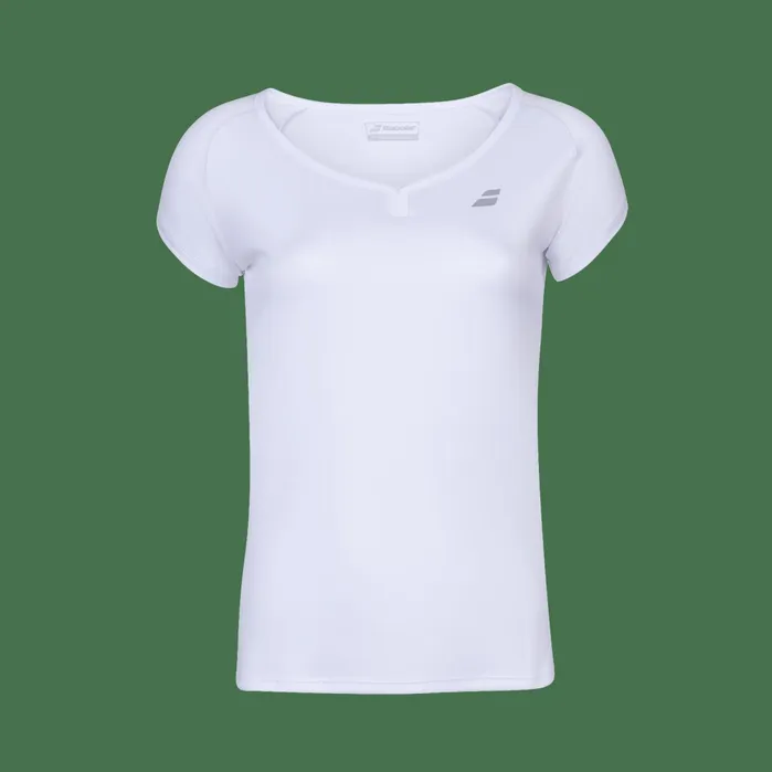 Women Tops Babolat Play Cap Sleeve Top White