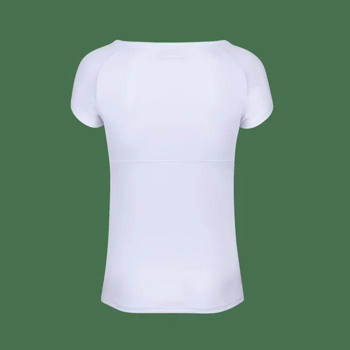 Women Tops Babolat Play Cap Sleeve Top White Women Tops Babolat Play Cap Sleeve Top White