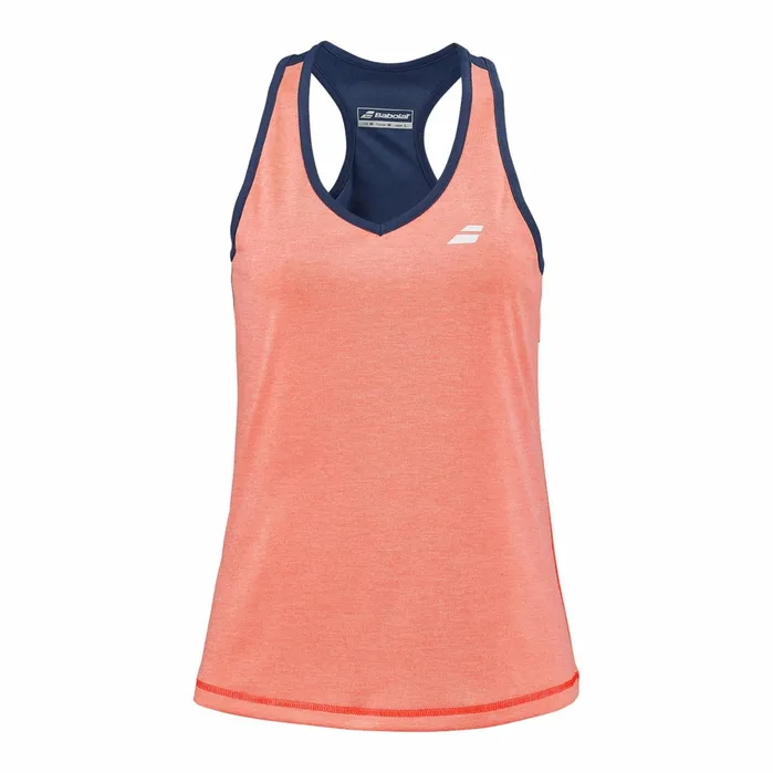 Women Tops Babolat Play Tank Top Orangedark Blue