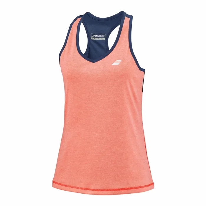 Women Tops Babolat Play Tank Top Orangedark Blue