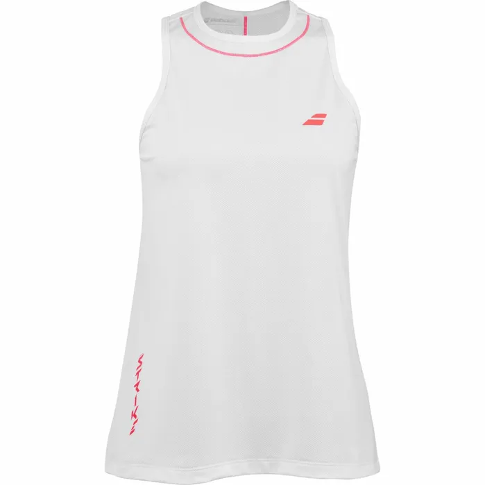 Women Tops Babolat Strike Tank Top Women White Red