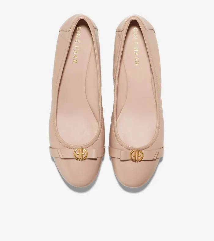 Women Tova Bow Ballet Brush Cole Haan Flats and SlipOns