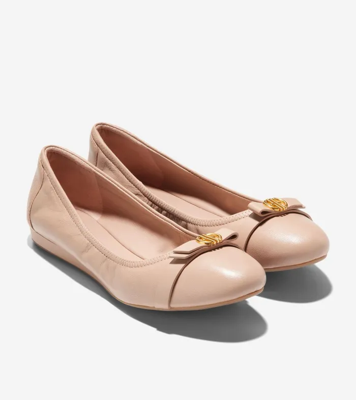 Women Tova Bow Ballet Brush Cole Haan Flats and SlipOns