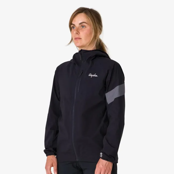 Women Trail GORETEX Infinium Jacket Blacklight Greydeep Bluelight Grey Rapha Jackets and Vests