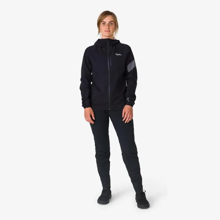 Women Trail GORETEX Infinium Jacket Blacklight Greydeep Bluelight Grey Rapha Jackets and Vests