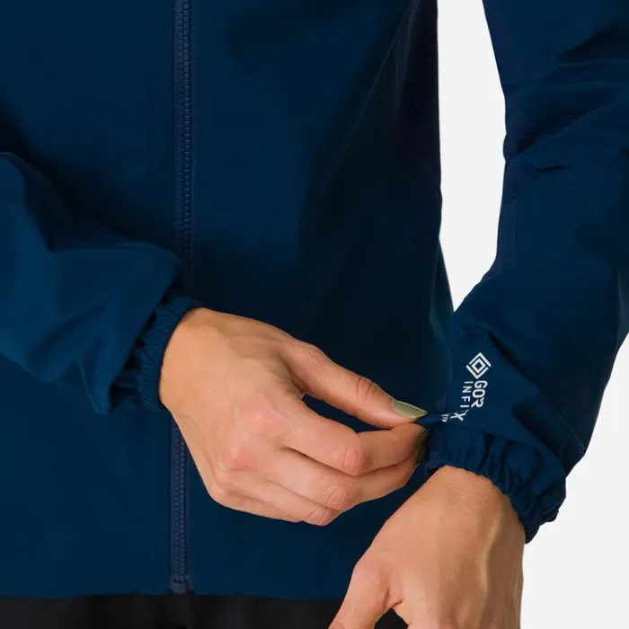 Women Trail GORETEX Infinium Jacket Blacklight Greydeep Bluelight Grey Rapha Jackets and Vests