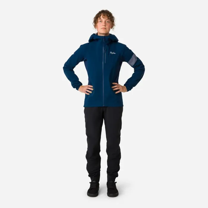 Women Trail GORETEX Infinium Jacket Blacklight Greydeep Bluelight Grey Rapha Jackets and Vests