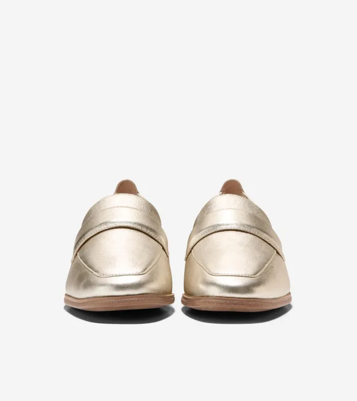 Women Trinnie Soft Loafers Soft Gold Cole Haan Loafers and Drivers