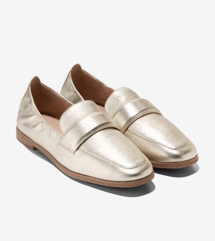 Women Trinnie Soft Loafers Soft Gold Cole Haan Loafers and Drivers
