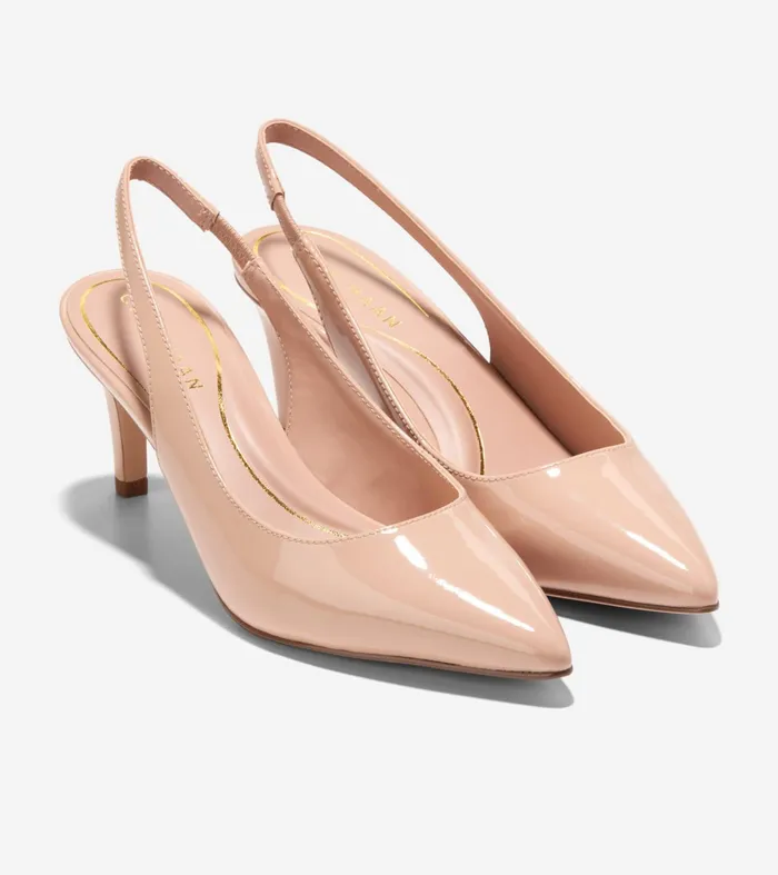 Women Vandam Sling Back Pumps Brush Patent Cole Haan Heels and Pumps