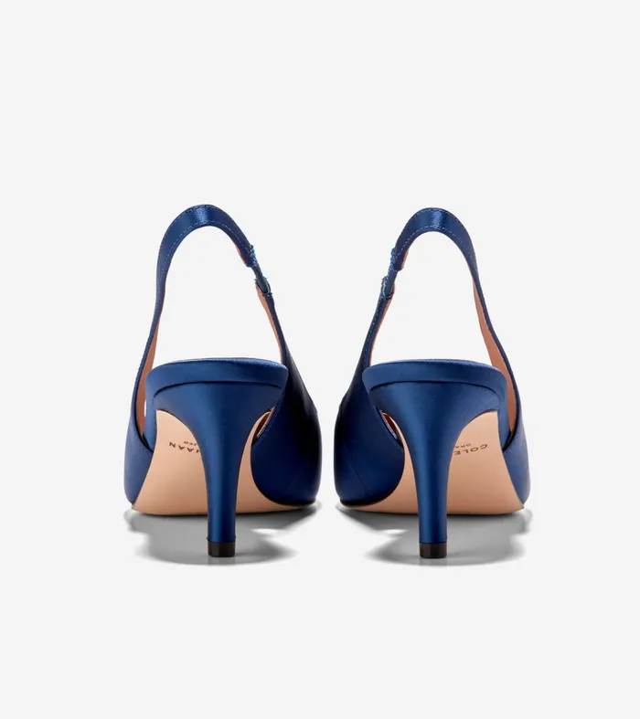 Women Vandam Sling Back Pumps Navy Blue Cole Haan Heels and Pumps