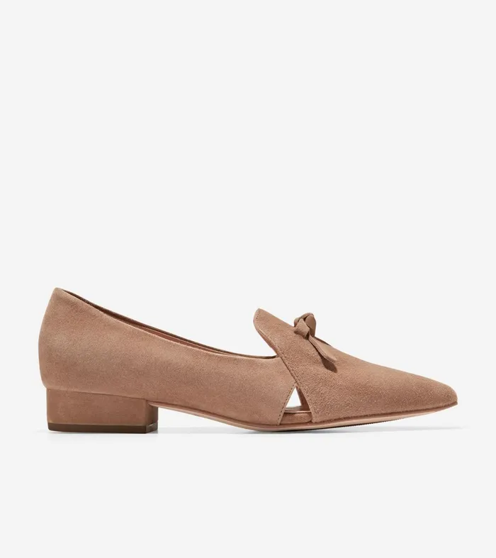 Women Viola Skimmer Flat Beige Cole Haan Flats and SlipOns