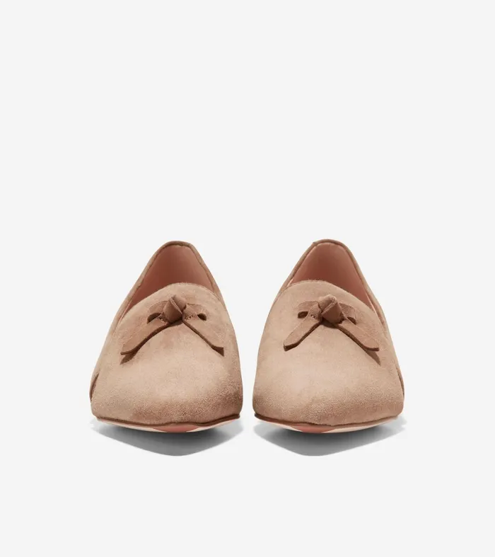 Women Viola Skimmer Flat Beige Cole Haan Flats and SlipOns