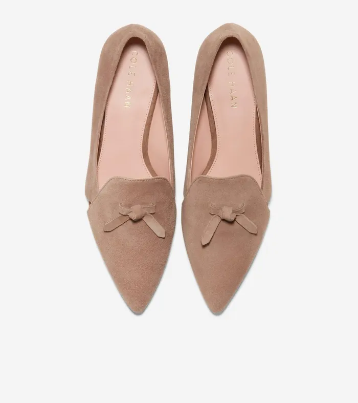 Women Viola Skimmer Flat Beige Cole Haan Flats and SlipOns