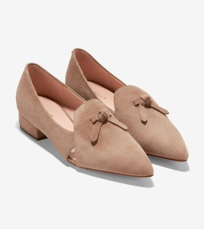 Women Viola Skimmer Flat Beige Cole Haan Flats and SlipOns