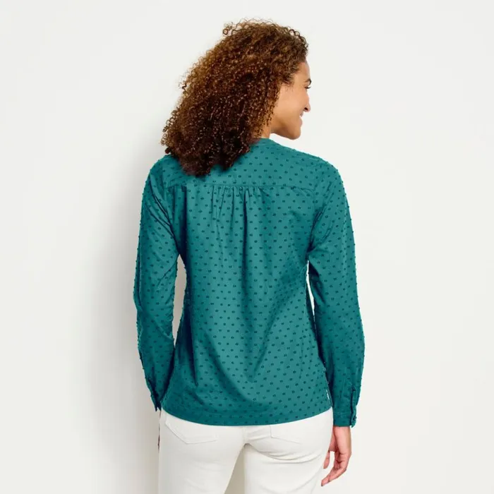 Women Wander LongSleeved Textured Shirt Oceana Orvis Shirts
