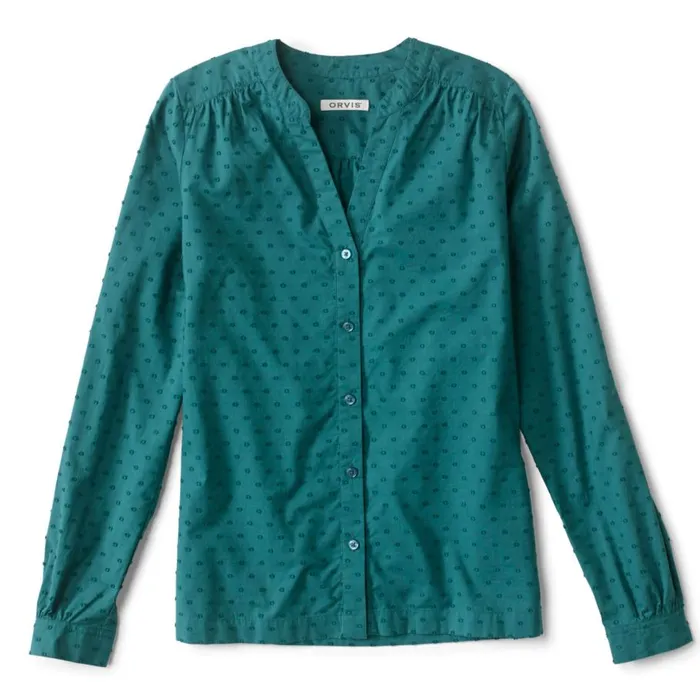 Women Wander LongSleeved Textured Shirt Oceana Orvis Shirts