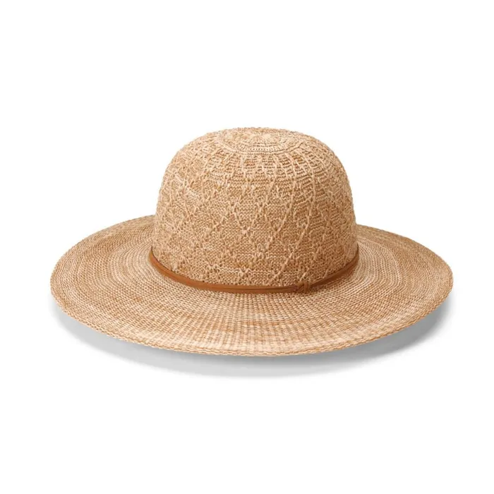 Women Wide Brim Knit Hat Natural Orvis Hats