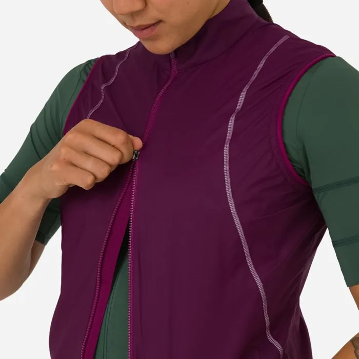 Women Wind Gilet Blackgreyarctic Ice Silver Reflectivejewelled Bluejewelled Blueplum Caspia Plum Caspiatantan Rapha Jackets and Vests