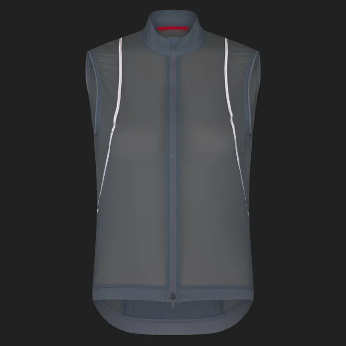 Women Wind Gilet Blackgreyarctic Ice Silver Reflectivejewelled Bluejewelled Blueplum Caspia Plum Caspiatantan Rapha Jackets and Vests