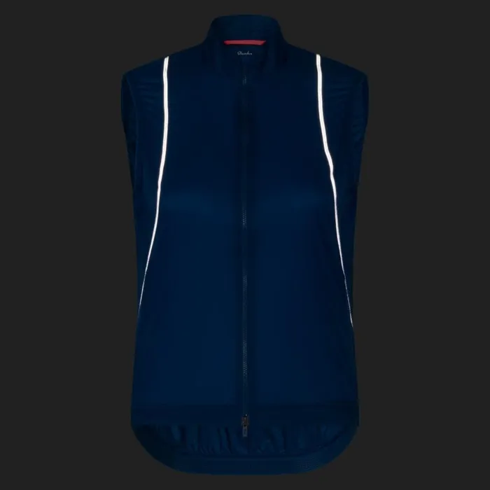 Women Wind Gilet Blackgreyarctic Ice Silver Reflectivejewelled Bluejewelled Blueplum Caspia Plum Caspiatantan Rapha Jackets and Vests