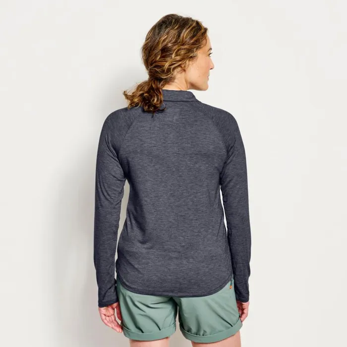 Women Women039s DriCasttrade LongSleeved ButtonFront True Navy Orvis Shirts