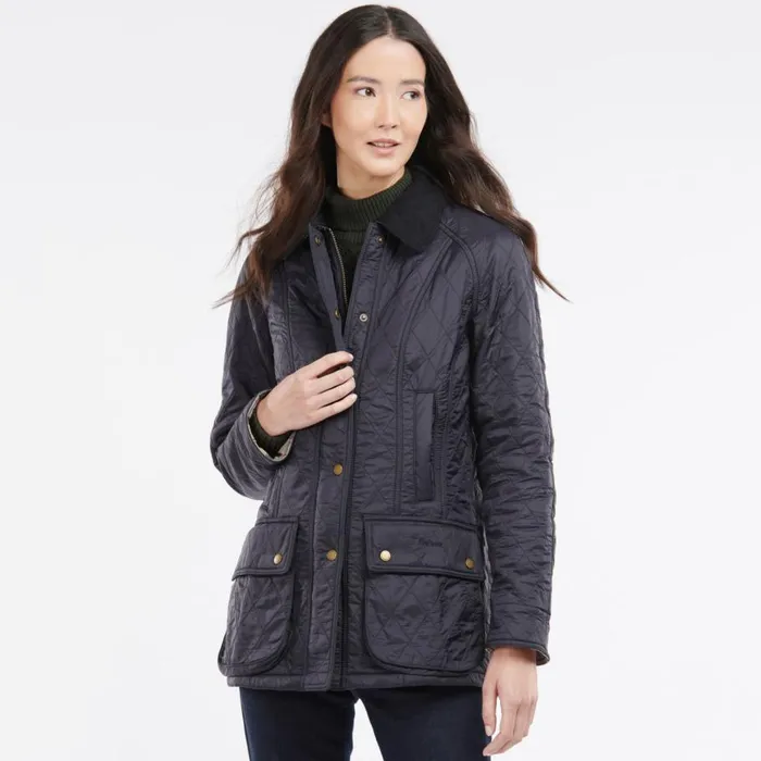 Women Womenrsquos Barbourreg Beadnell Polarquilt Jacket Navy Orvis Jackets