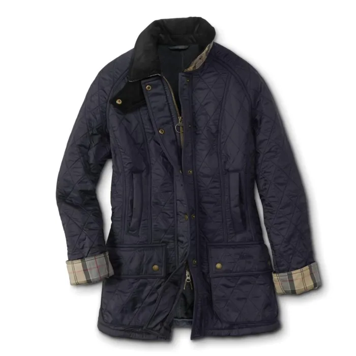 Women Womenrsquos Barbourreg Beadnell Polarquilt Jacket Navy Orvis Jackets