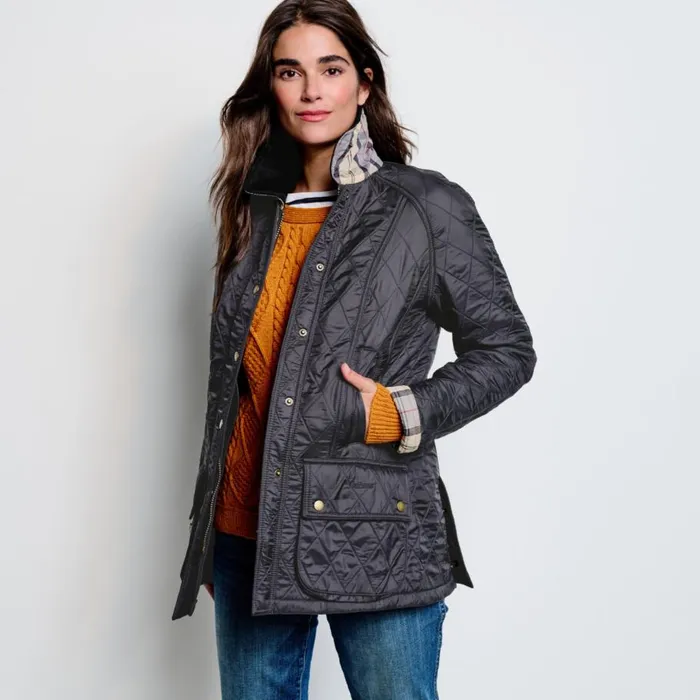 Women Womenrsquos Barbourreg Beadnell Polarquilt Jacket Navy Orvis Jackets