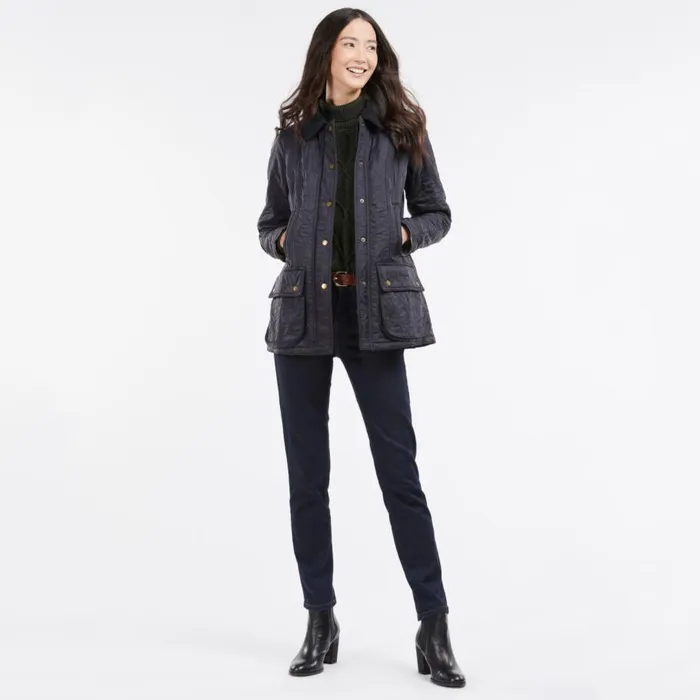 Women Womenrsquos Barbourreg Beadnell Polarquilt Jacket Navy Orvis Jackets