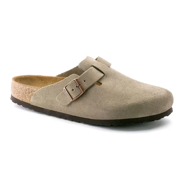 Women Womenrsquos Birkenstockreg Boston Soft Footbed Clogs Taupe Cd Orvis Sandals