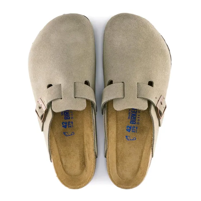 Women Womenrsquos Birkenstockreg Boston Soft Footbed Clogs Taupe Cd Orvis Sandals