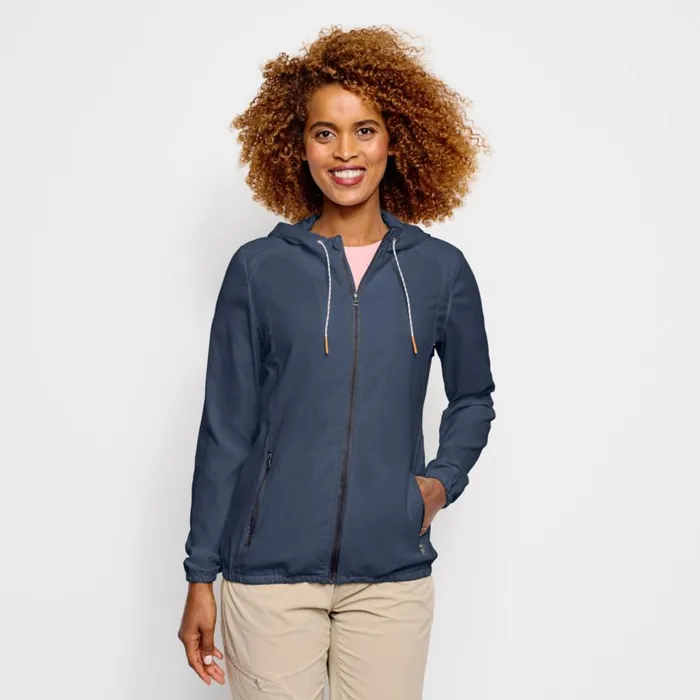 Women Womenrsquos Open Air Caster Hooded ZipUp Jacket Carbon Orvis Shirts