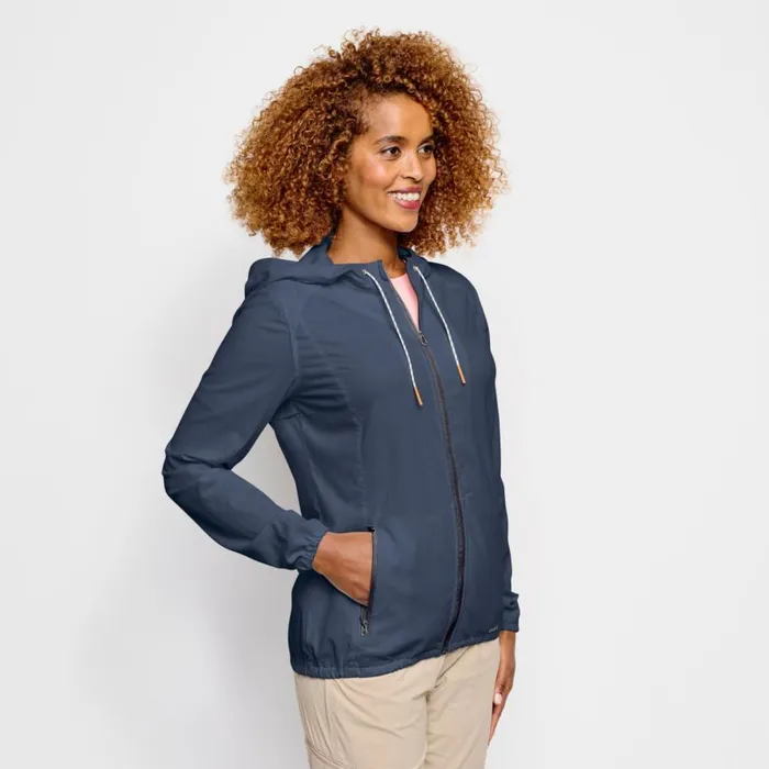 Women Womenrsquos Open Air Caster Hooded ZipUp Jacket Carbon Orvis Shirts