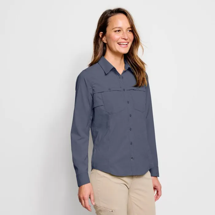 Women Womenrsquos Open Air Caster LongSleeved Shirt Carbon Orvis Shirts