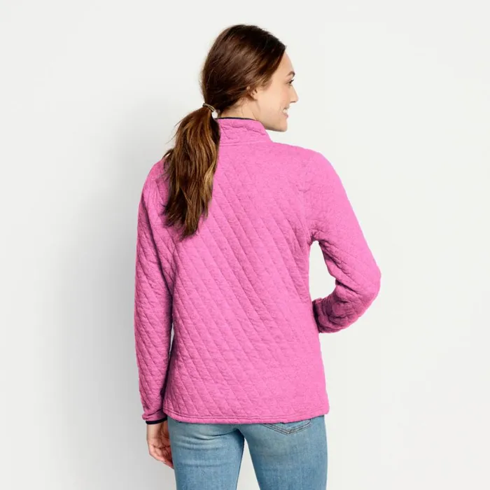 Women Womenrsquos Outdoor Quilted Snap Sweatshirt Punch Orvis Sweatshirts
