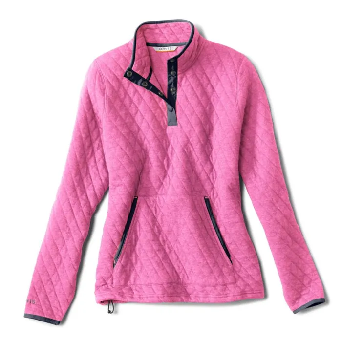 Women Womenrsquos Outdoor Quilted Snap Sweatshirt Punch Orvis Sweatshirts
