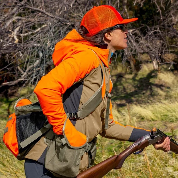 Women Womenrsquos PRO LT Softshell Hoodie Blaze Orange Orvis Jackets