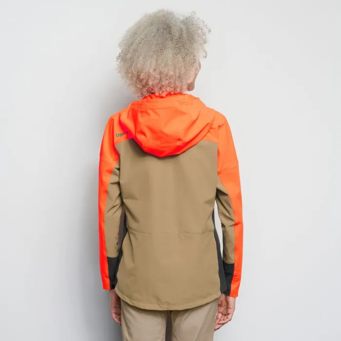 Women Womenrsquos PRO LT Softshell Hoodie Blaze Orange Orvis Jackets