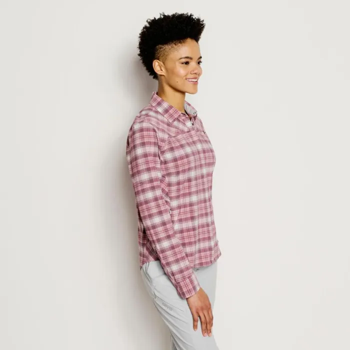 Women Womenrsquos PRO Stretch LongSleeved Shirt Lilac Plaid Orvis Shirts