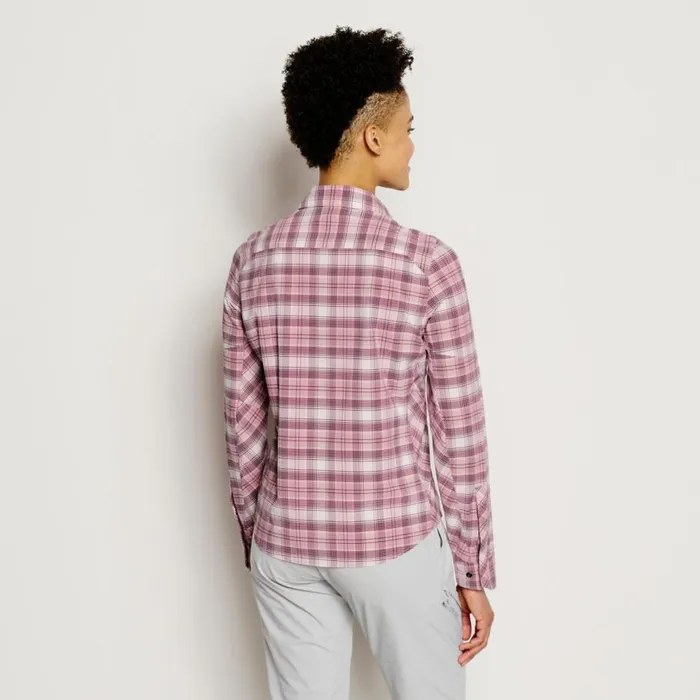 Women Womenrsquos PRO Stretch LongSleeved Shirt Lilac Plaid Orvis Shirts