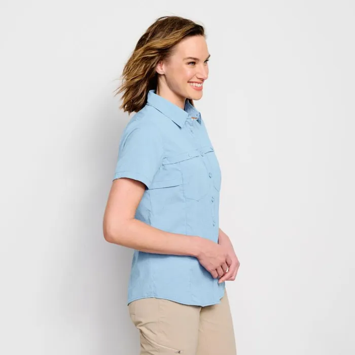 Women Womenrsquos ShortSleeved Open Air Caster Cloud Blue Orvis Shirts