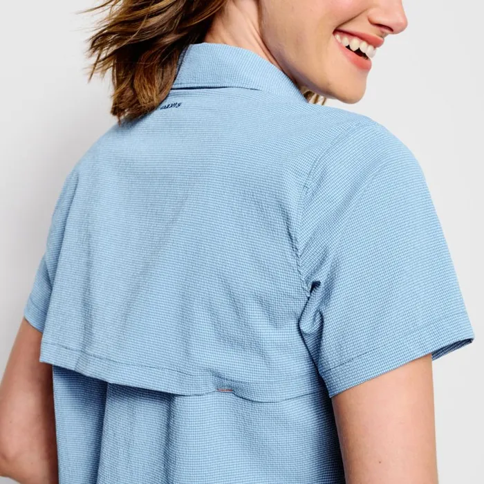 Women Womenrsquos ShortSleeved Open Air Caster Cloud Blue Orvis Shirts