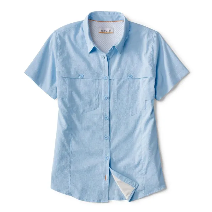 Women Womenrsquos ShortSleeved Open Air Caster Cloud Blue Orvis Shirts