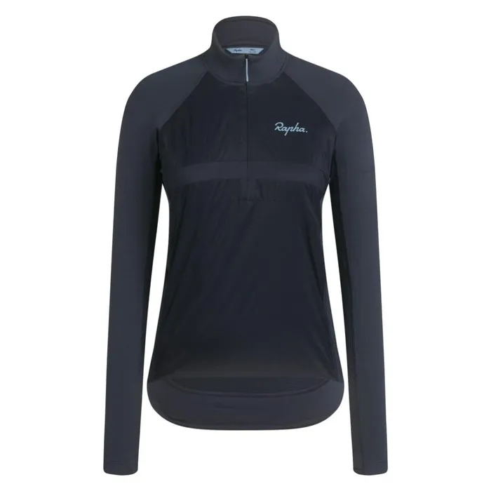 Women Womens Explore Zip Neck Pullover Graystone Eclipsedark Greydark Navylint Aloe Washpale Greendark Green Rapha Archive