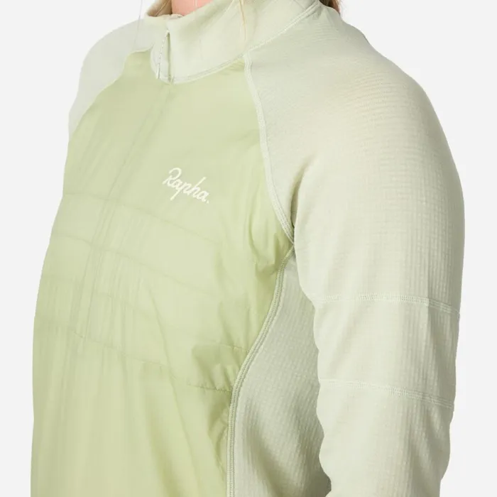 Women Womens Explore Zip Neck Pullover Graystone Eclipsedark Greydark Navylint Aloe Washpale Greendark Green Rapha Archive