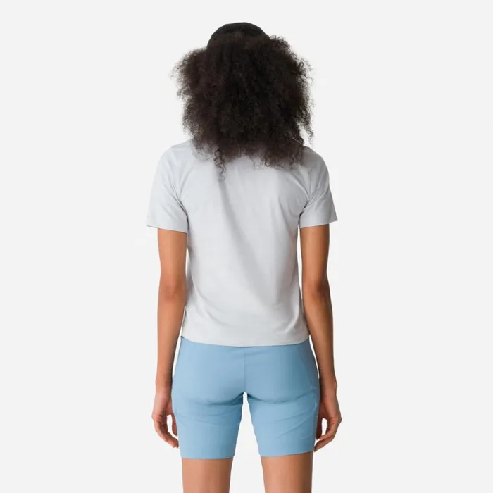 Women Womens Logo TShirt Light Greypale Green Rapha Archive