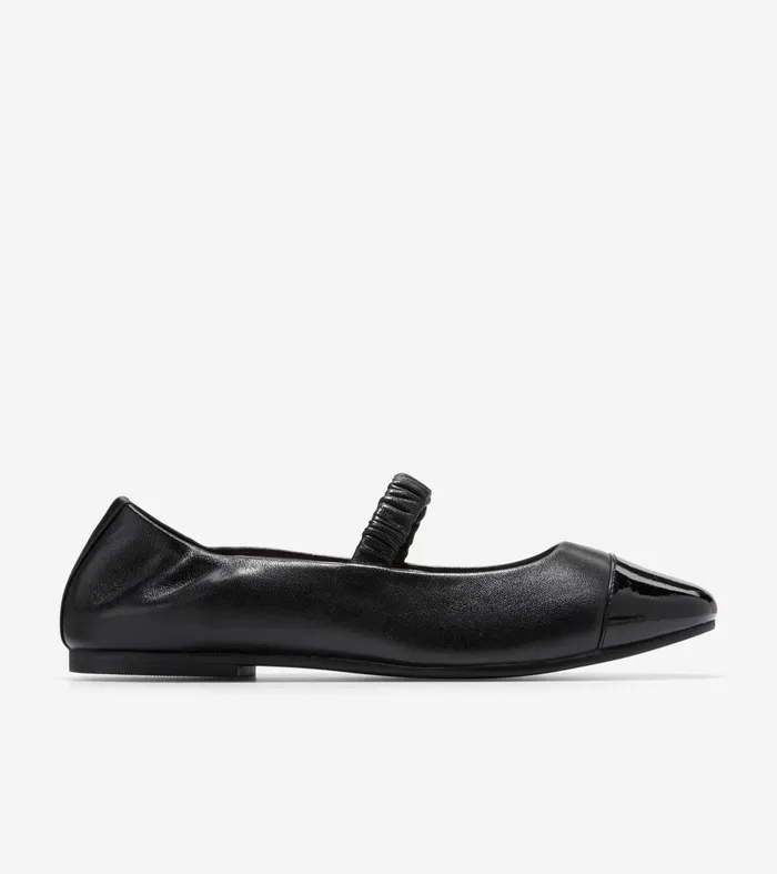 Women Yvette Ballet Flats Black Cole Haan Flats and SlipOns