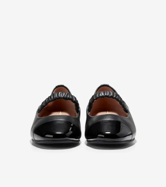 Women Yvette Ballet Flats Black Cole Haan Flats and SlipOns